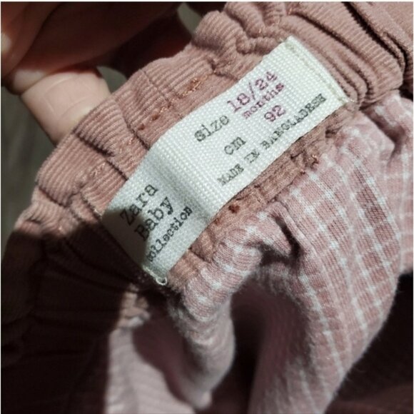 Zara Baby Light Pink Lined pants - Picture 5 of 8
